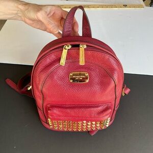 Michael Kors Red Backpack